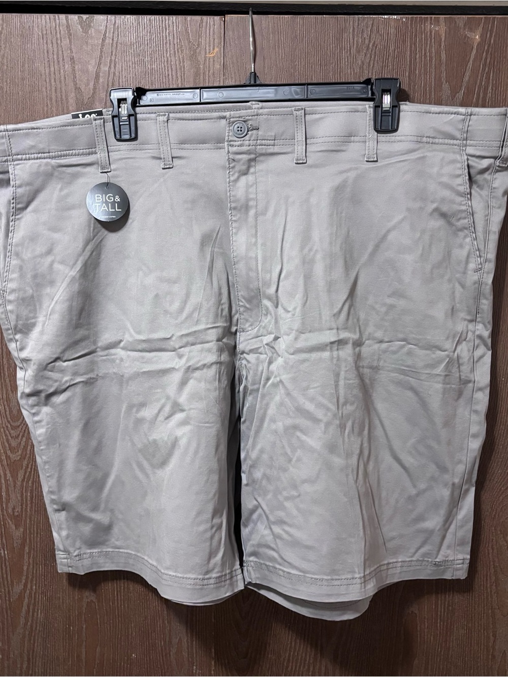 Lee Men's Flat Front Khaki Shorts - Light Taupe